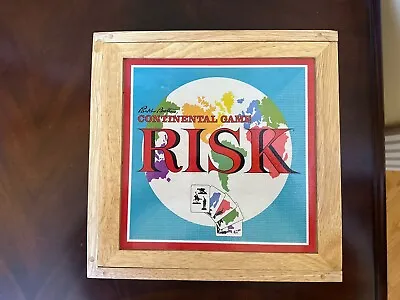RISK Parker Brothers Continental Game Nostalgia Classic Wood Box 2003 • $26.99