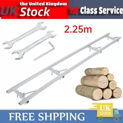 7.4ft Aluminium Chainsaw Rail Mill Guide System Lumber Cutting Bar Extension Set • £64.59