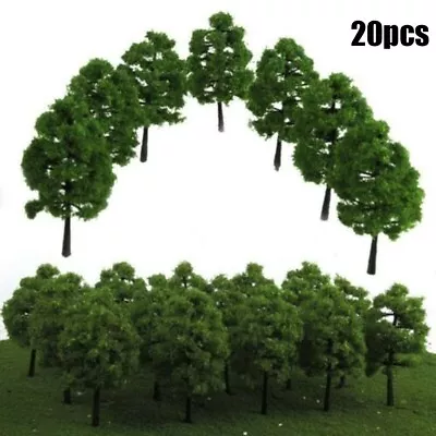 20x Model Trees Train Railroad Diorama Wargame Park.Scenery Scale 1:100 Durable • £8.23