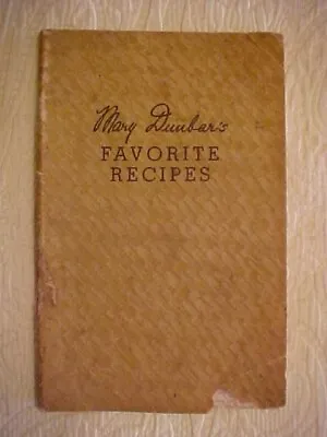 MARY DUNBAR'S FAVORITE RECIPES; JEWEL TEA CO. INC Cookbook • $7.89