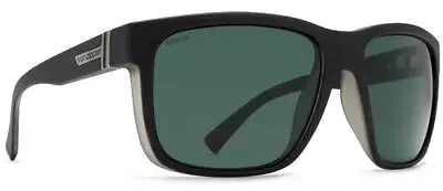 Von Zipper Maxis Sunglasses - Black Satin / Wildlife Vintage Grey Polarized • $170