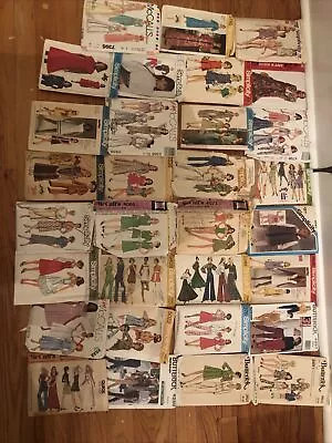 Vintage 60-90s Sewing Patterns Women Misses Butterick McCalls Simplicity (31) • $40