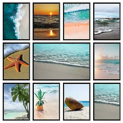 £2.99 • Buy Beach Prints Coastal Wall Art Print Nature Ocean Bathroom Wall Décor Poster