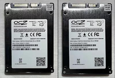 OCZ Vertex 4 SATA III SSD Solid State Drive 256GB Lot Of 2 • $40