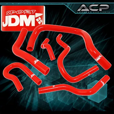 JDM Silicone Coolant Radiator Heater Hose Red For Civic EK EG B16A B18C TypeR • $48.99