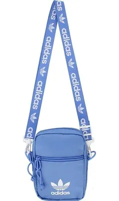 Adidas Originals Unisex Festival Crossbody Bag Real Blue/White One Size • $31.42