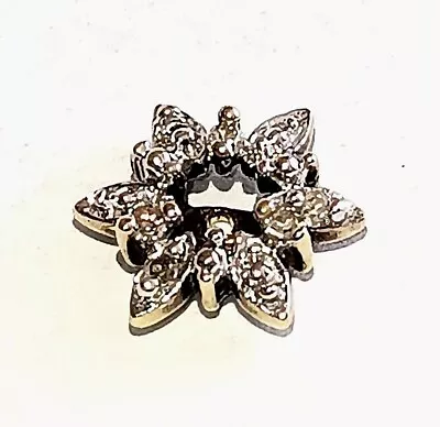 10K Yellow Gold Diamond Starburst SINGLE Earring Jacket • $59