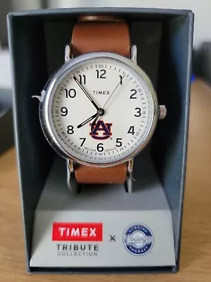 TIMEX Men's Collegiate Weekender 40mm Watch Auburn Tigers • $53.99