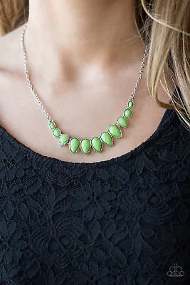 Maui Majesty Green Necklace/Earrings Paparazzi New • $3