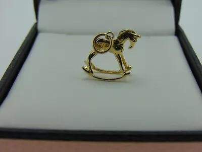 9ct Gold Rocking Horse Pendant  9ch234 • £66