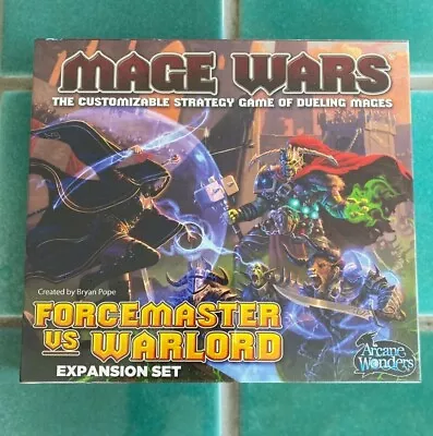 Mage Wars FORCEMASTER Vs. WARLORD Expansion Set Arcane Wonders New In Shrink • $39.95