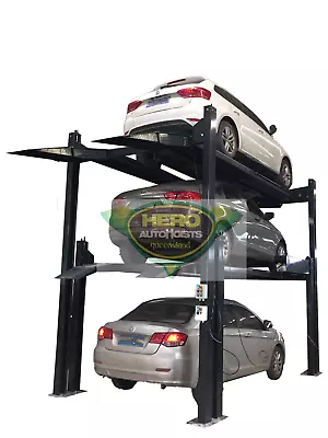 TRIPLE STACKER 4-POST PARKING & SERVICE HOIST By Hero Hoists Qld • $15760