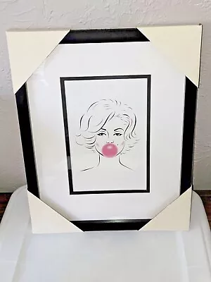 Marilyn Monroe Blowing Pink Bubble Gum Print Wall Art Room Decor New • $39.99