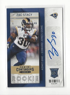 $2.99 • Buy 2013 Contenders #192 Zac Stacy RC Rookie AUTOGRAPH Rams