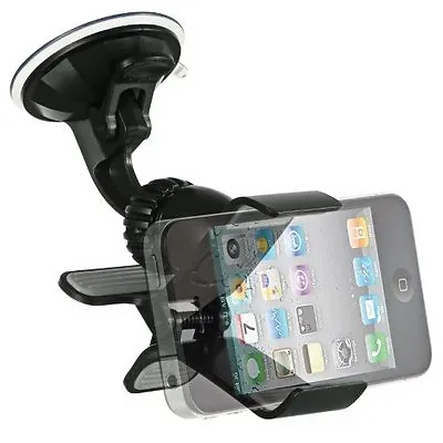 Cell Phone Windshield Dashboard Clamp Car Mount Holder Apple IPhone 8 7 6 Plus • $7.79