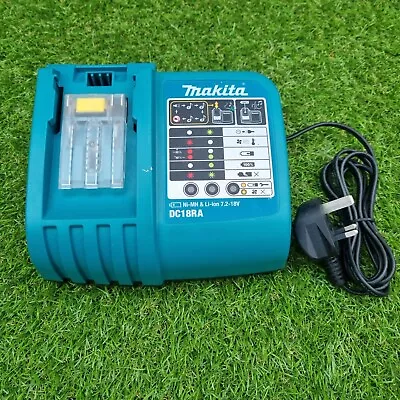 Makita DC18RA  Fast Charger Nicd Nimh Lithium Battery 7.2v 12v 14.4v 18v 9A • £29