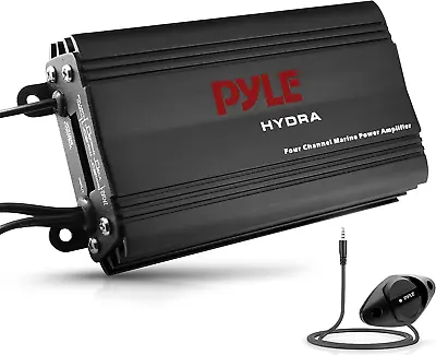 Pyle Hydra Marine Amplifier - Upgraded Elite Series 800 Watt 4 Channel Micro Amp • $74.79