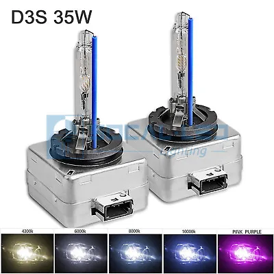 2x Xenon D3S HID Bulbs 35W AC OEM Headlight Direct Replacement 4K 6K 8K 10K 12K • $25.49