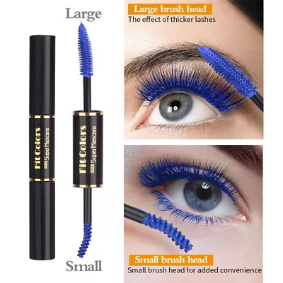 Dual Side 4D Silk Fiber Eyelash Mascara Waterproof Eyelash Fluffy Volume Mascara • $8.99