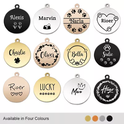 £3.99 • Buy Dog Tag Personalised ID Tags For Dogs/Cats Custom Pet Tag Engraved Dog Name Tag
