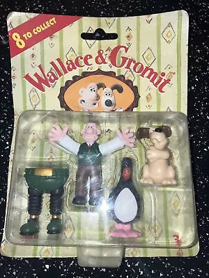 Wallace & Gromit Mini Figures The Wrong Trouser- Vivid Imaginations 1989 Boxed • £10