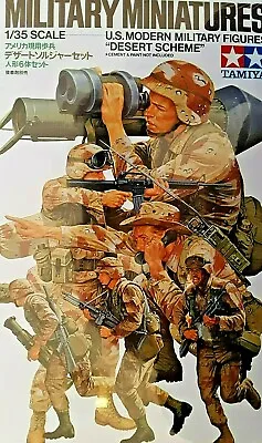 TAMIYA U.S. MODERN MILITARY FIGURES  DESERT SCHEME  Plastic Model Kit 1/35 • $15