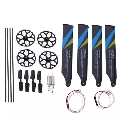 20Pcs RC Plane Model Part Tail Rotor Blade Gear For   XK K124 Wltoys V911 • £11.80