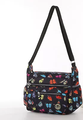 Ladies Multicoloured Printed Bags Women Travel Crossbody Shoulder Messenger K08A • £13.98