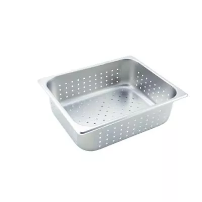 Winco SPHP4 4-Inch Deep Half-Size Stainless Steel Perforated Steam Table Pan • $25.33