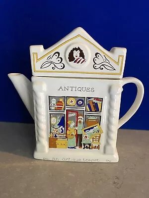 Vintage Wade Pottery English Life Antiques Shop Collectable Teapot Vgc. • £18