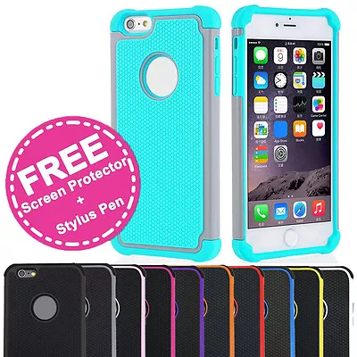 Shockproof Armor Tough Case Gel Cover For Apple IPhone 7 6s Plus 6 SE 5s 5 4s 4 • $9.99