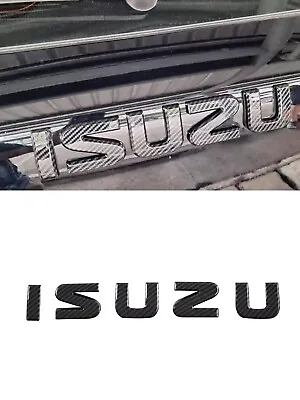 Carbon Fiber Front Rear Hood Sticker Isuzu 3D Letter Decal Badge For Mu-X 2023 • $64.89