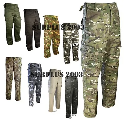 Mens Army Military Combat Trousers Cargo Camo Camouflage Pants Airsoft Work • £18.95