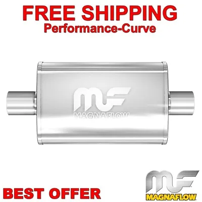 2.5  C/C - 5x8 Oval 18  Body MagnaFlow Exhaust Muffler Stainless Steel 12246 • $130