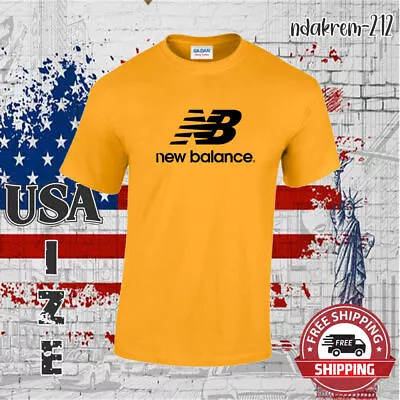 NEW BALANCE Design Logo Man's T-shirt Size S-5XL Free Shipping • $27