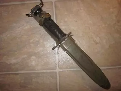 Original Vintage Vietnam War US Army US GI M 7 Bayonet BOC W/ M8a1 Scabbard !!!! • $79.99