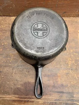 Vintage Griswold   #1003 -  Cast Iron -  Deep Fat Fryer • $65