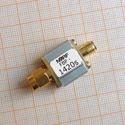 1420MHz SAW Bandpass Filter For Radio Astronomy 80MHz Bandwidth SMA Interface • £20.38