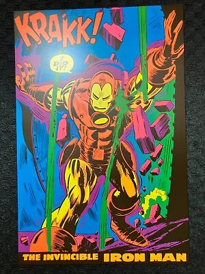 Iron Man Black Light Marvel Comic Poster By Gene Colan And Frank Giacoia • $29.99