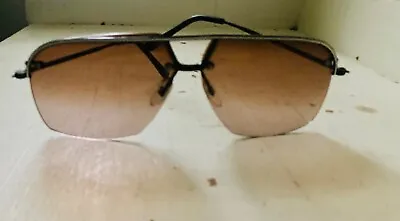 CLASSIC VINTAGE 1970s AVIATOR SUNGLASSES OVERSIZED BROWN LENS JAPAN #399 EUC • $77.09