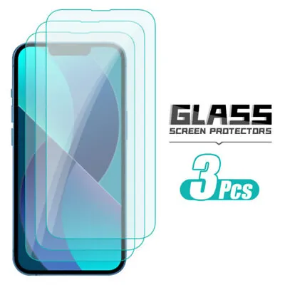 1~5PACK Tempered Glass Screen Film For IPhone 14 13 12 Pro Max Mini 11 XS/X XR • $5.67