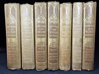 1861-1876 7 Vol  Handbook To The Cathedrals Of England And Wales With PLATES • $136.90