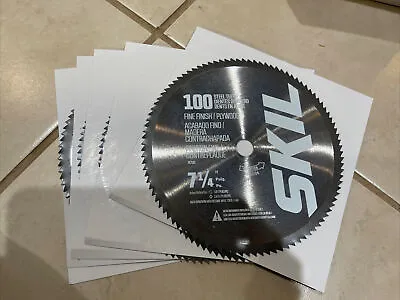 Qty 5 New SKIL  7-1/4  X 100 Tooth Ultra Fine Finish Circular Saw Blade Blades • $27.99