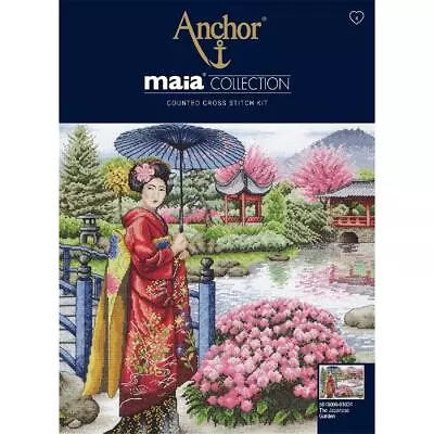 Anchor Maia Collection Counted Cross Stitch Kit  The Japanese Garden  DIY • $88.32