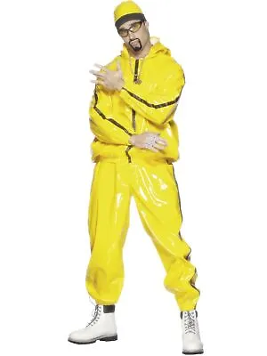 Ali G Costume Rapper Suit Yellow Tracksuit 80s 90s Hip Hop Fancy Dress Gangster • $87