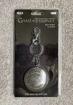 Official HBO Game Of Thrones Keyring - House Stark  - Made By SD Toys - NEW • £8