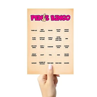 Penis Bingo Bachelorette Hens Party Game • $27