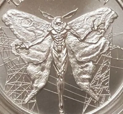 The Mothman 1 Oz .999 Silver Coin West Virginia Folklore Godzilla Bigfoot Legend • $43.99