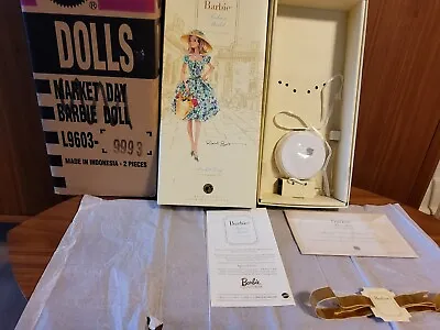 Barbie Silkstone The Market Day Doll 's Empty Box Shippercoas Label • $130