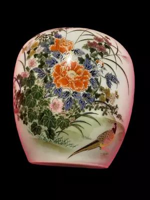 Vintage Toyo Pottery Hand Painted Floral Vase - 4.5  • $7.52